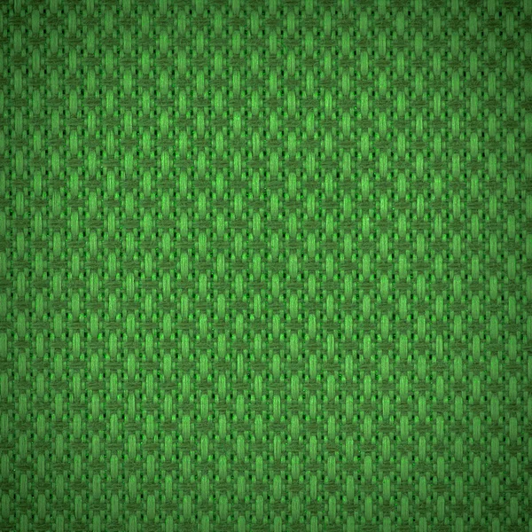 Фон текстуры зеленой ткани крупным планом с виньеткой — стоковое фото