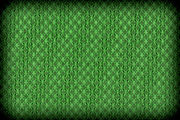 Textura de fondo de tela verde primer plano con viñeta —  Fotos de Stock