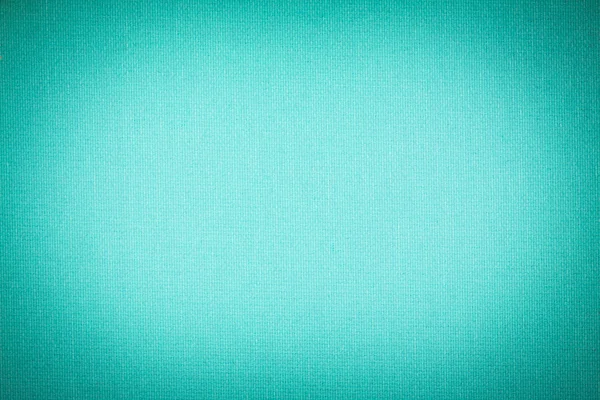 ビネットとターコイズ ブルーのキャンバスの背景テクスチャ — ストック写真