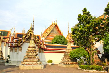 wat pho bangkok Tayland, otantik Tay Mimarlık.