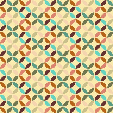 Vektör Geometrik Çember Deseni Arkaplanı