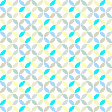 Vektör Geometrik Çember Deseni Arkaplanı