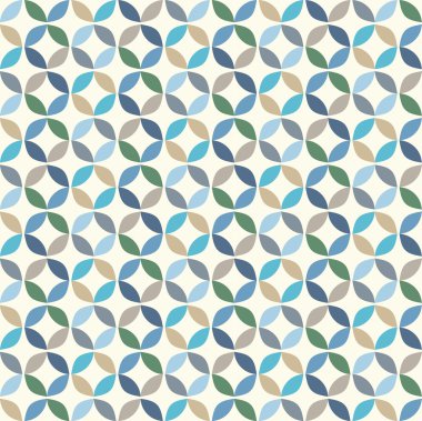 Vektör Geometrik Çember Deseni Arkaplanı