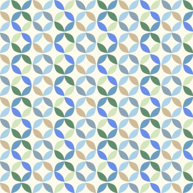 Vektör Geometrik Çember Deseni Arkaplanı