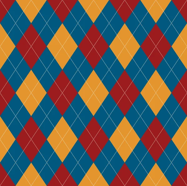 Naadloos argyle patroon. Diamantvormen achtergrond. — Stockvector