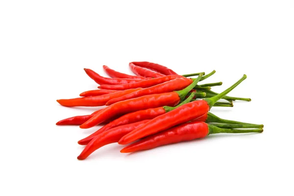 Rode hete chili peper geïsoleerd op een witte achtergrond — Stockfoto