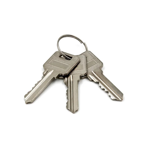 Keys isolated on white background Stock Photo