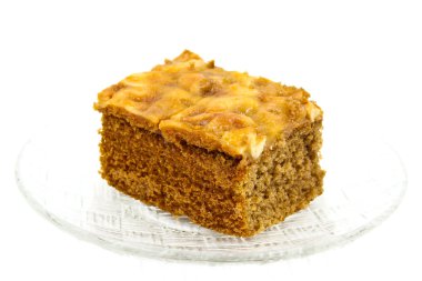 Beyaz arka plan üzerinde izole şekerleme kek