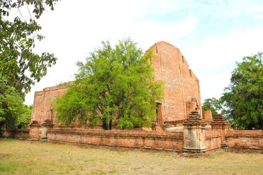 Wat Maheyong, Ayutthaya, Tayland, Thailand, eski tapınak mimarisi.