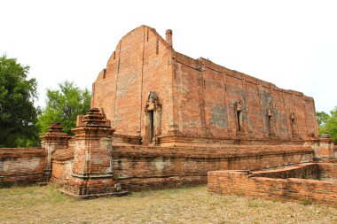Wat Maheyong, Ayutthaya, Tayland, Thailand, eski tapınak mimarisi.