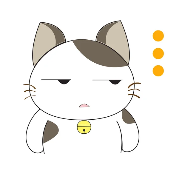 Mignon personnage de chat — Image vectorielle