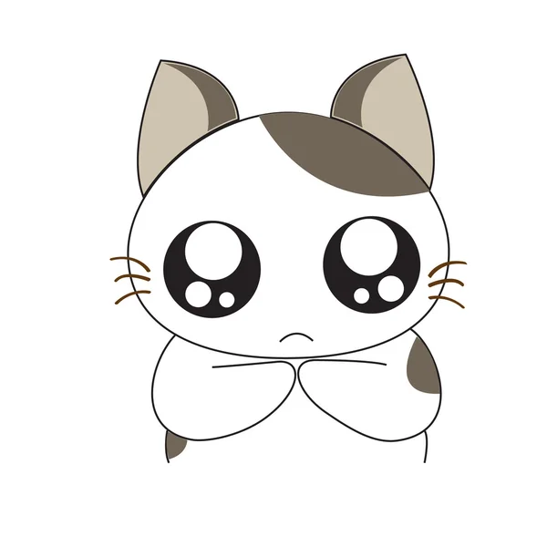 Mignon personnage de chat — Image vectorielle