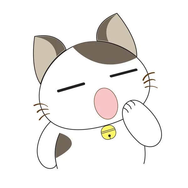 Cute cat character — Stock Vector