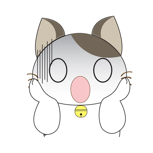 Mignon personnage de chat — Image vectorielle