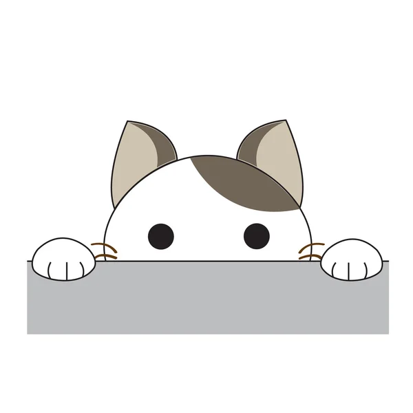 Mignon personnage de chat — Image vectorielle