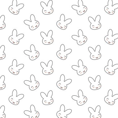 Vektör bunny seamless modeli