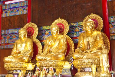 Çin Tayland tapınak üç Buda
