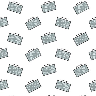 Vektör radyo desen arka plan