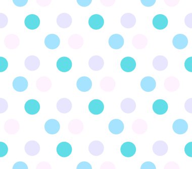 renkli dairesiz desen