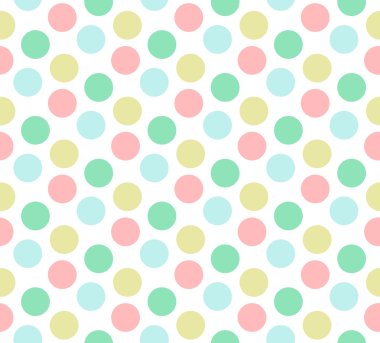 renkli dairesiz desen