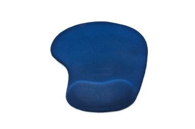 Beyaz arka plan üzerinde izole ergonomik bir Mousepad