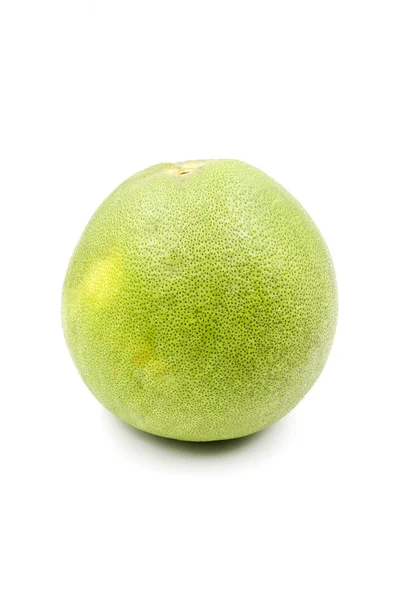 Green pomelo citrus fruit isolated on white background — Stock Photo, Image