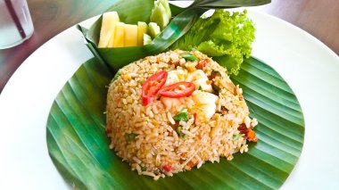 Kızarmış karides.