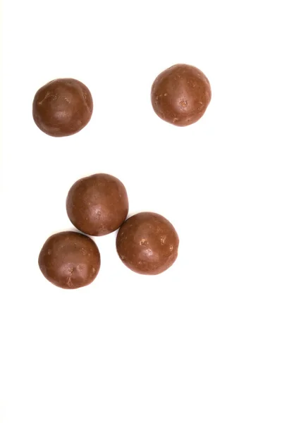 Chocolate Pepernoten Von Oben Fotografiert — Stockfoto