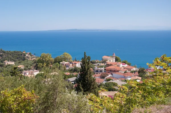 Zakynthos Zante şehrin görünümü — Stok fotoğraf