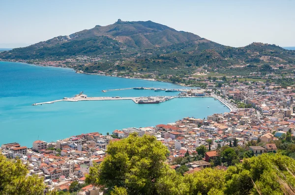 Veduta aerea della città di Zante — Foto Stock