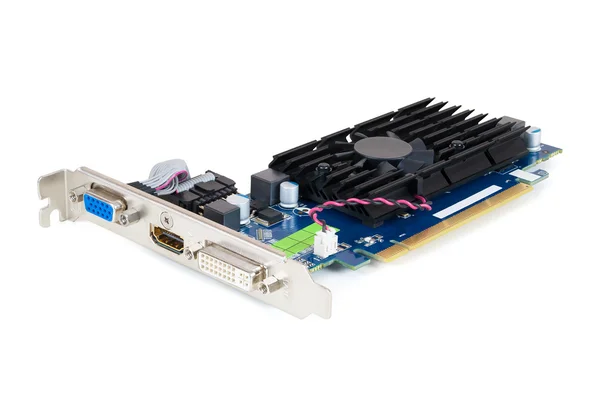 Computer graphics card on white background Stock Picture