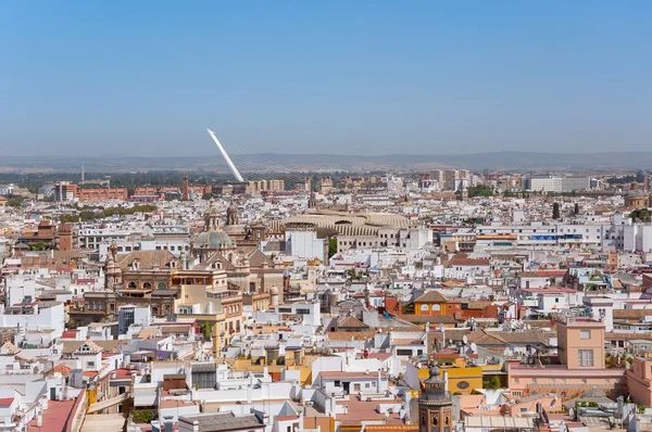 Aerial view of Seville city in Spain — Stock Photo, Image