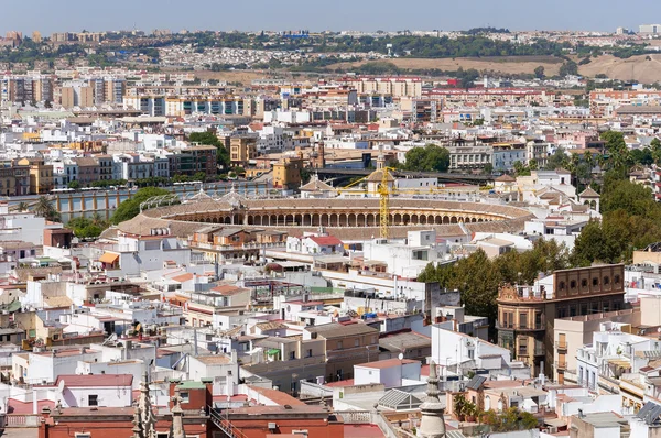 Aerial view of Seville city in Spain — Stock Photo, Image