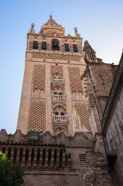 Torre Giralda de la Catedral de Sevilla — Foto de Stock