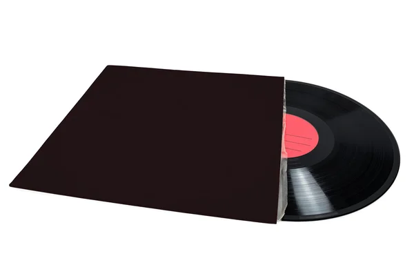 Vinylskiva i tomt täcka — Stockfoto