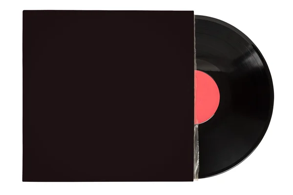 Vinylskiva i tomt täcka — Stockfoto