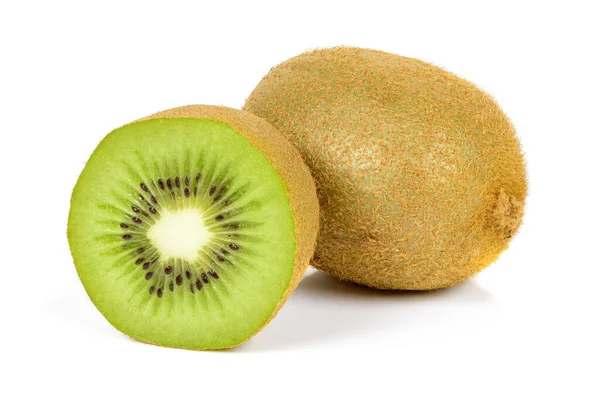 Fresh Kiwi Fruits Isolated White Background — Stock Photo, Image