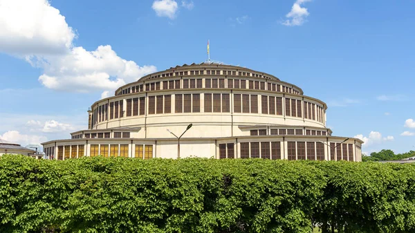 Vue Bâtiment Salle Centenaire Wroclaw Pologne — Photo