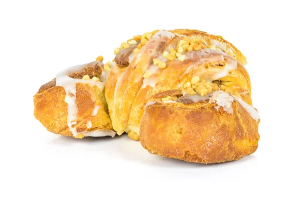 Martin Croissant Traditionally Prepared Poznan Isolated White Background Clipping Path — Stock Photo, Image