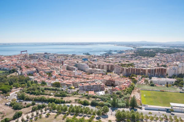 Aerial view of Almada city — Stock Photo, Image