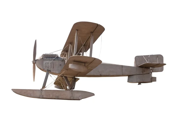 Biplane isolated on white background — Stock Photo, Image