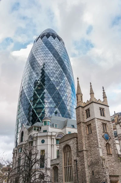 Wieżowiec korniszon Londyn — Zdjęcie stockowe