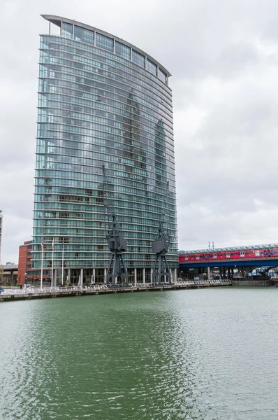 Marriott West India Quay Hotel Gebäude in Canary Wharf — Stockfoto