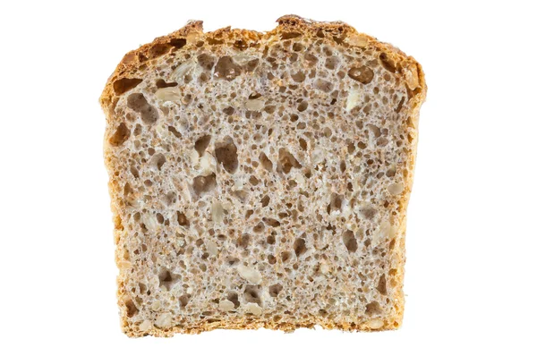 Кусочек цельнозернового хлеба — стоковое фото