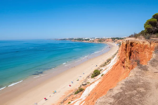 Praia da Falésia vista do penhasco — Fotografia de Stock