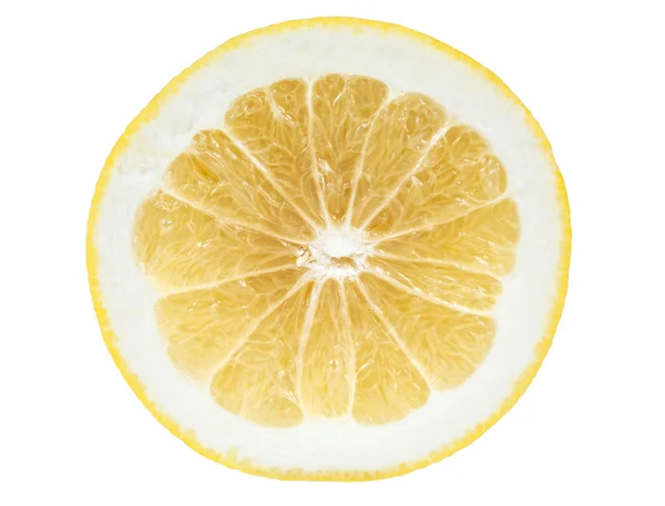 葡萄柚在白色背景上的切片 — 图库照片