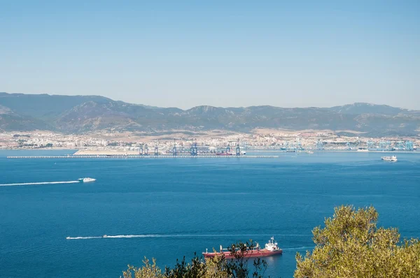 Vista aerea del porto spagnolo Algeciras — Foto Stock