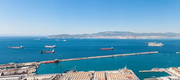 Vista panorámica del Estrecho de Gibraltar — Foto de Stock