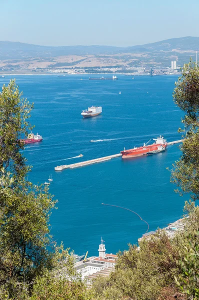 Weergave van Gibraltar Bay — Stockfoto