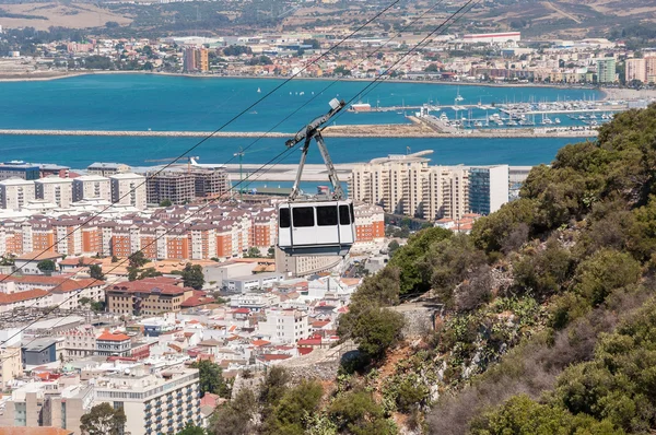 Cable car in the city of Gibraltar — Stock Photo, Image